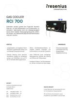 Messgaskühler RCI 700 Datenblatt