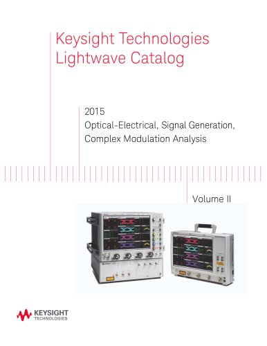 2015 Optical-Electrical, Signal Generation, Complex Modulation Analysis