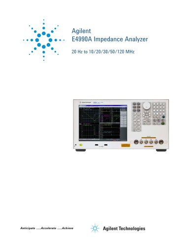 Agilent E4990A Impedance Analyzer