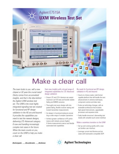 E7515A UXM Wireless Test Set