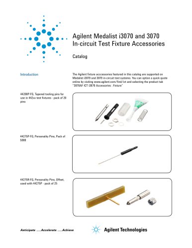 Medalist i3070 and 3070 In-circuit Test Fixture Accessories