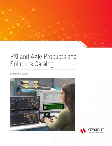 PXI and AXIe Products and Solutions Catalog - September 2020