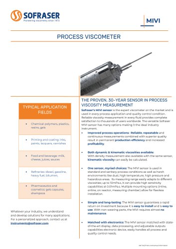 MIVI Process Viscometer