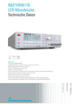 R&S®HM8118 LCR-Messbrücke