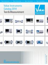 Value Instruments Catalog 2014 Test and Measurement