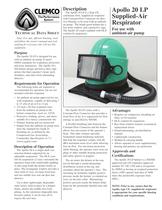 Apollo 20 LP Supplied-Air Respirator (Rev. E)