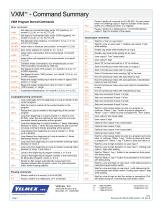 VXM Full Command Summary