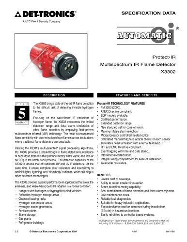 X3302 Multispectrum IR Hydrogen Flame Detector