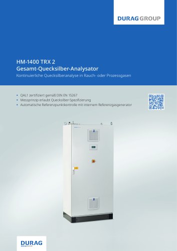 Gesamt-Quecksilber-Analysator zur kontinuierlichen Prozess- und Emissions&uuml;berwachung