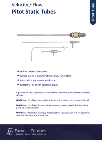 FCO65 66 & 68 - Pitot Static Tubes