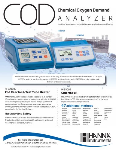 COD METER plus Cod Reactor & Test Tube Heater