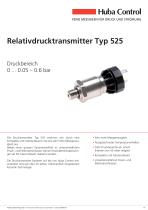 Drucktransmitter 525 0 ... 0.05 – 0.6 bar