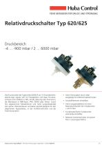 Mechanischer Druckschalter 620 2 … 220 mbar