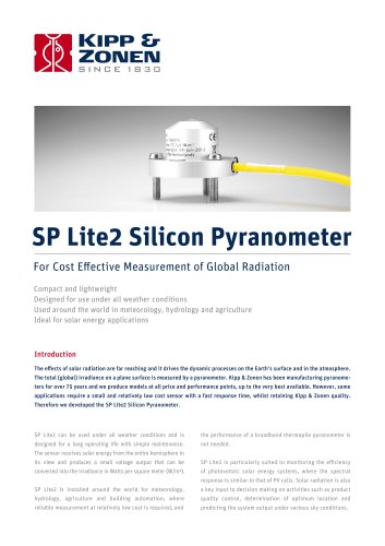 SP Lite2 Silicon Pyranometer