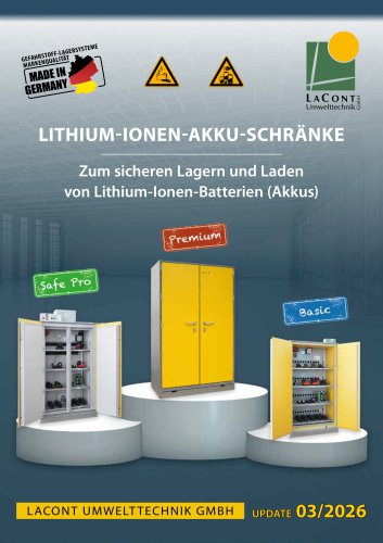 Lithium-Ionen-Akku-Schr&auml;nke (Update 03/2026)