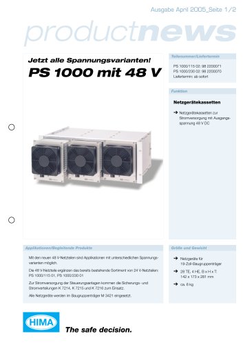 Netzgeraet PS1000