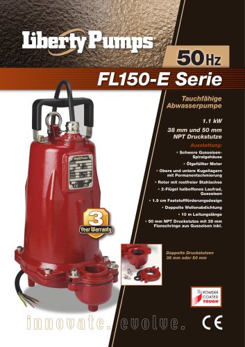 FL150-E Series Sewage Pumps