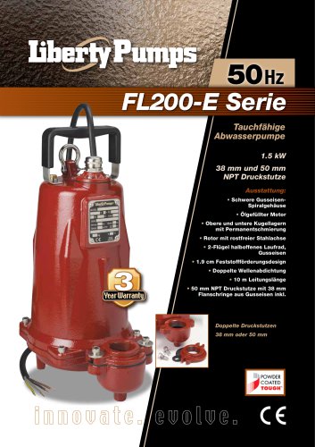 FL200-E Series Sewage Pumps