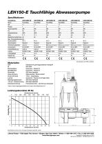 LEH150-E Series Sewage Pumps - 2