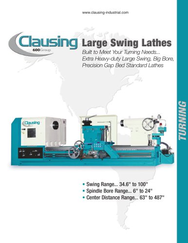 Clausing Large Swing Standard Lathes