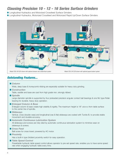 Precision Hydraulic Surface Grinders