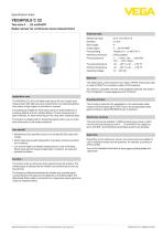 Specification sheet VEGAPULS C 22