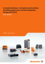 Leiterplattenklemmen, Leiterplattensteckverbinder, Durchführungsklemmen und Elektronikgehäuse Katalog 2014/2015 - 1