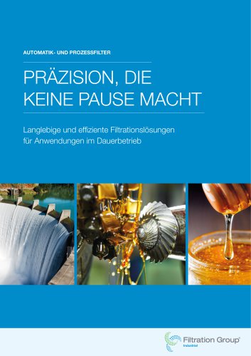 Filtration Group Automatik- und Prozessfiltration