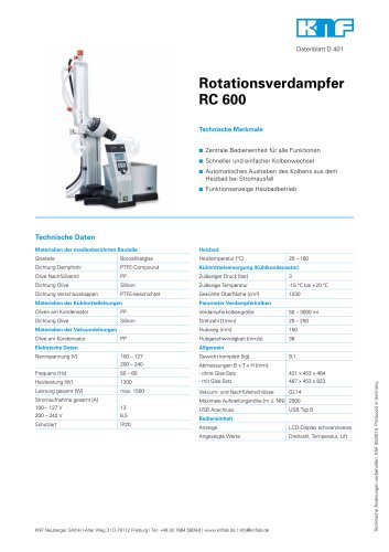 Rotationsverdampfer RC 600