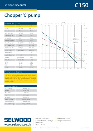 C150 data sheet