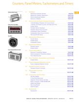 Counters, Timers and Tachometers