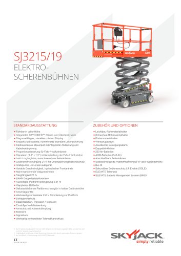 SJ3215/19 ELEKTROSCHERENBÜHNEN