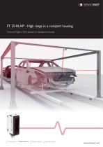 FT 25-RLHP - High range in a compact housing Time-of-Flight (ToF) sensor in miniature format