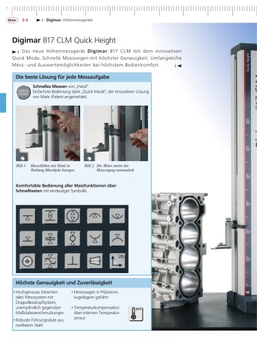 Digimar Höhenmessgerät 817 CLM Quick Height