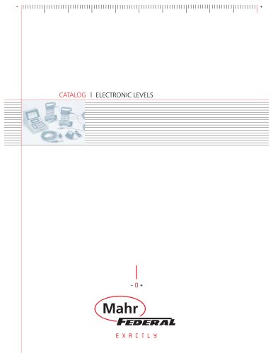 Mahr Federal Electronic Levels