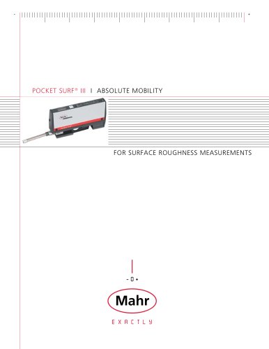 Pocket Surf III Portable Surface Roughness Measurement