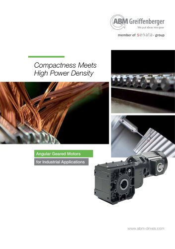 Angular Geared Motors for Industrial Applications