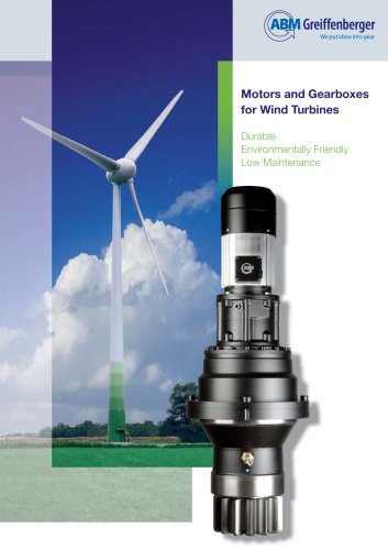 Motors and Gearboxes for Wind Turbins