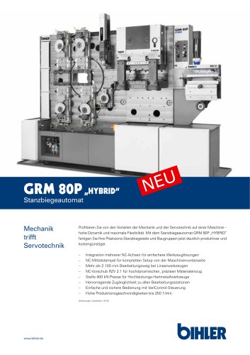 Flyer Hybrider Stanzbiegeautomat GRM 80P hybrid