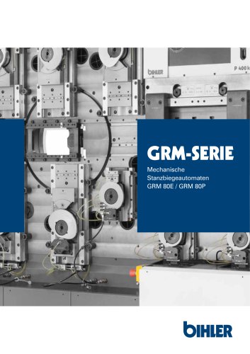 Prospekt Mechanische Stanzbiegeautomaten GRM-Serie