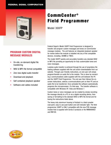 300FP CommCenter® Field Programmer