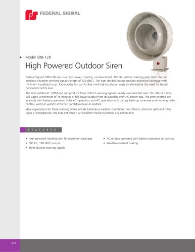 508-128 High-Powered Outdoor Siren