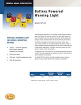 BPL26 Battery Powered Warning Light