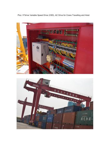 VTdrive Variable Speed Drive (VSD), AC Drive for Crane Travelling and Hoist