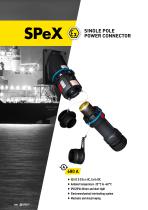 SPEX SINGLE POLE POWER CONNECTOR