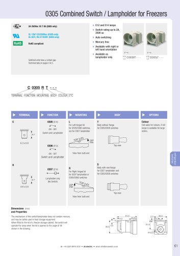 Refrigerator Switches