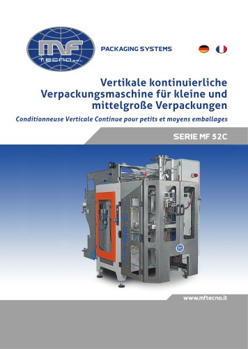 Vertikale Verpackungsmaschine Mod. MF 52 C für Klein- und Mittelformat