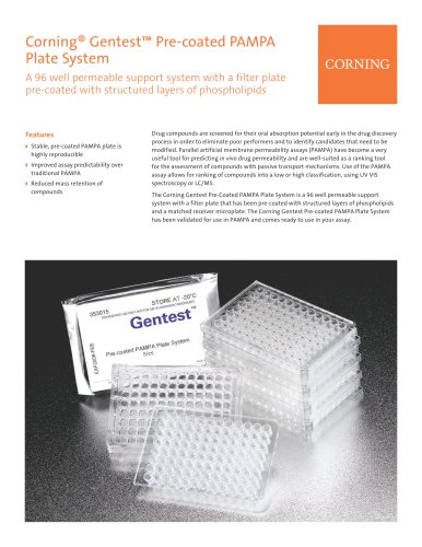 Corning® Gentest? Pre-coated PAMPA Plate System