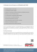 Technisches Manual STRAUB-PLAST-PRO-16