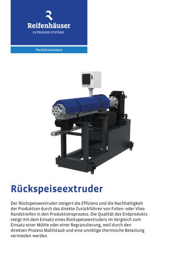 R&uuml;ckspeiseextruder